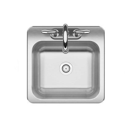 BAR SNK SGLBWL SS 15X15"