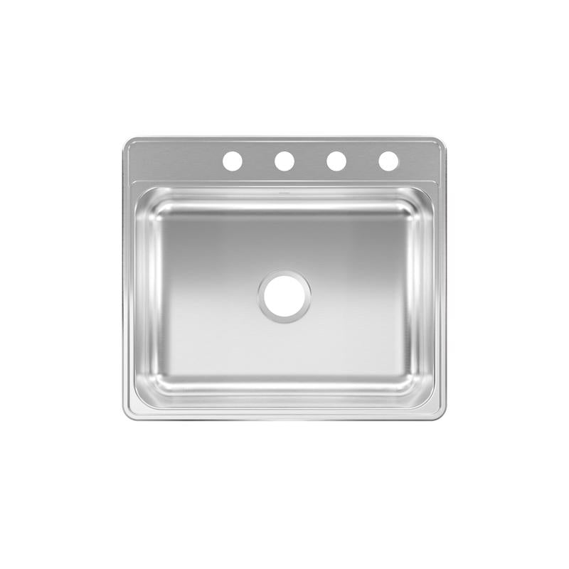 Emery Jensen 7-inch stainless steel kitchen sink with single basin and 21-gauge thickness, ideal for modern kitchen setups.