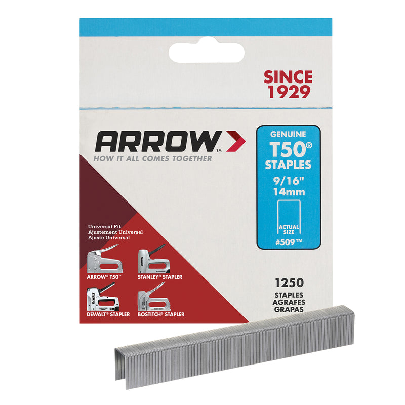 STAPLE 9/16"T-50 1250PK - Pack of 4