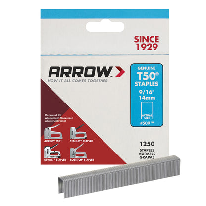 STAPLE 9/16"T-50 1250PK - Pack of 4