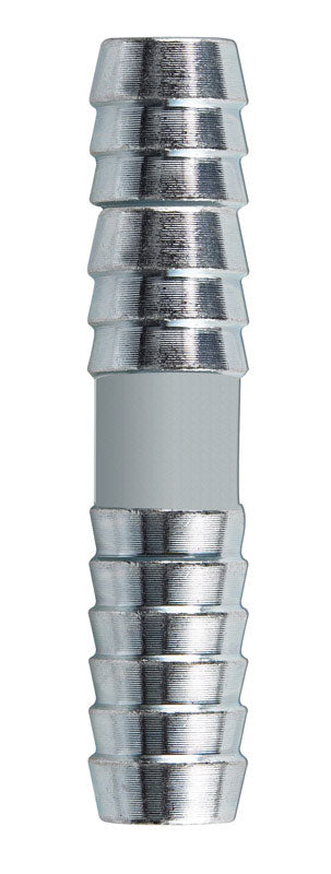 Steel insert fittings for plumbing, couple GALV1/2" BARBX BARB by Emery Jensen, showing threaded and barb connections.