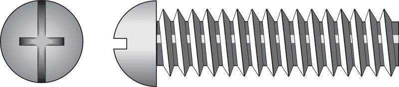 Emery Jensen steel machine screw, 1/4-20x1 3/4 inch, showing a close-up of the threaded steel screw for industrial use