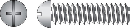 Emery Jensen steel machine screw, 1/4-20x1 3/4 inch, showing a close-up of the threaded steel screw for industrial use