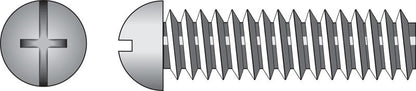 Steel machine screw by Emery Jensen, 1/4-20x1 inch size, shown in a close-up image highlighting the threaded steel construction.