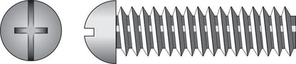 Steel machine screw by Emery Jensen, 1/4-20 x 3 1/2 inches, featuring a durable steel construction with a zinc finish.