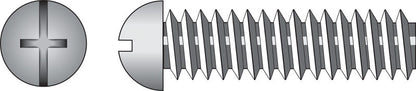 Steel machine screw by Emery Jensen, 1/4-20 x 3/4 inches, showing a close-up of the threaded steel screw.