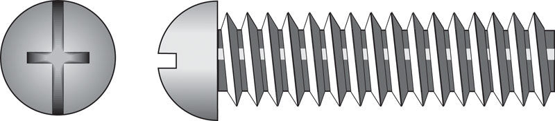 Emery Jensen steel machine screw, 6-32x1/4 inch, with Phillips head, used for industrial fastening applications.