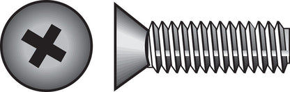 Emery Jensen steel machine screw FH PHL MS Z 1/4-20X2-1/2, showing a close-up of the threaded steel screw on a white background.