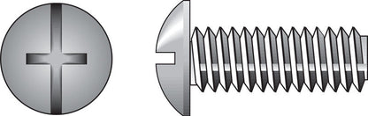 Emery Jensen steel machine screw combo 1/4-20x1 with a shiny metal finish and threaded body for fastening applications