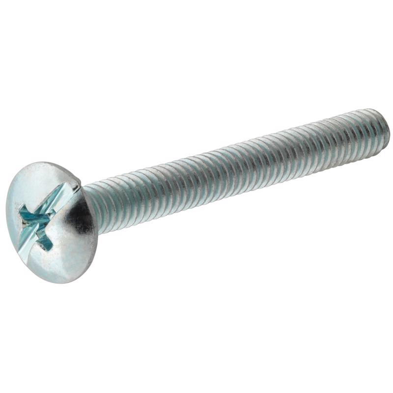 Steel machine screw combo 1/4-20 x 1/2 from Emery Jensen, showing a close-up of the steel screw with threading and head details.