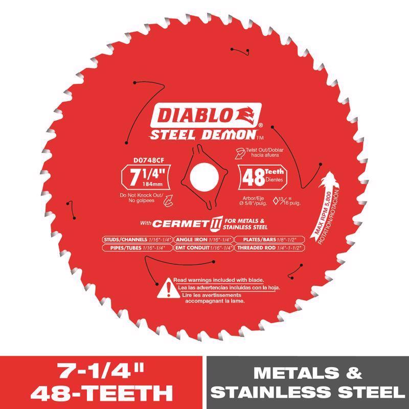STEEL DMN MTLBD 7.25"48t - Pack of 5