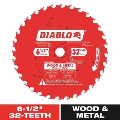Wd&mtl BLD 6-1/2"32T CD
