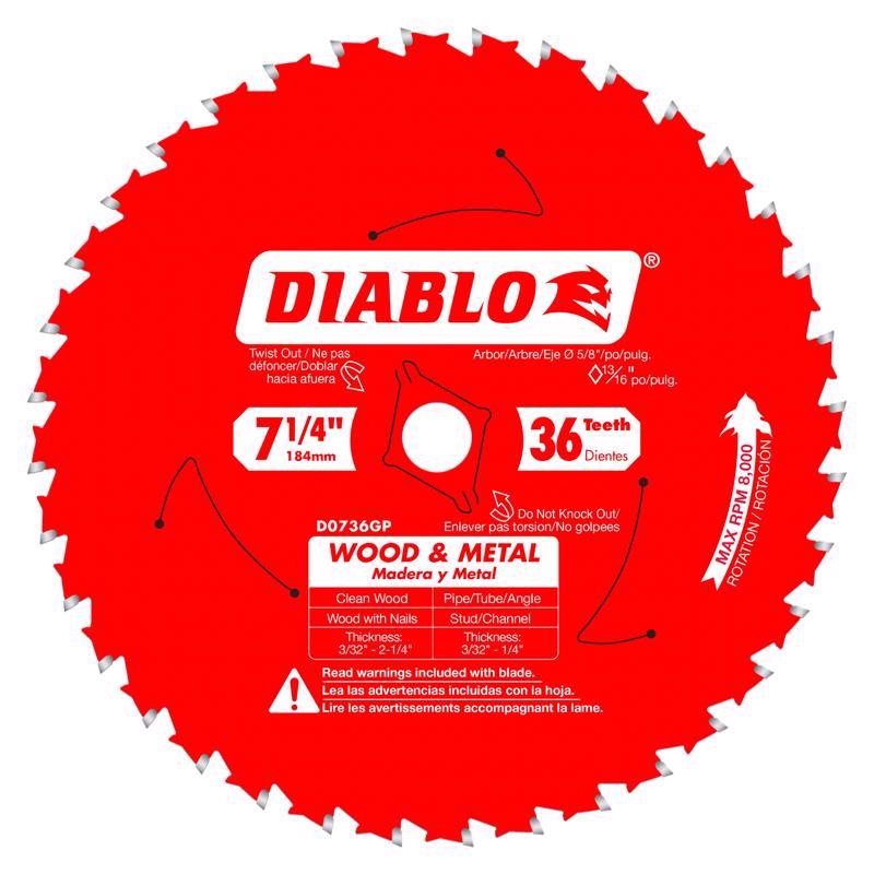 WD MTL SAW BLD 7-1/4"36T - Pack of 5