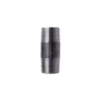 Black steel nipples measuring 2x3 inches from Emery Jensen, with 12-inch and LE fittings, shown in the image.