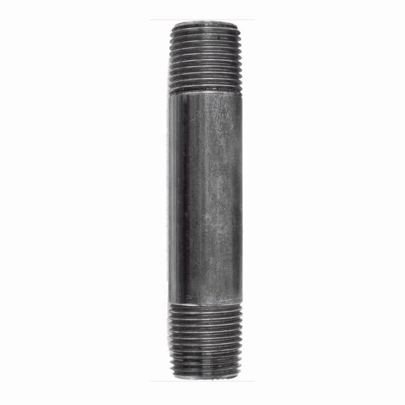 NIPPLE BLACK 3/8"X4" - Pack of 5