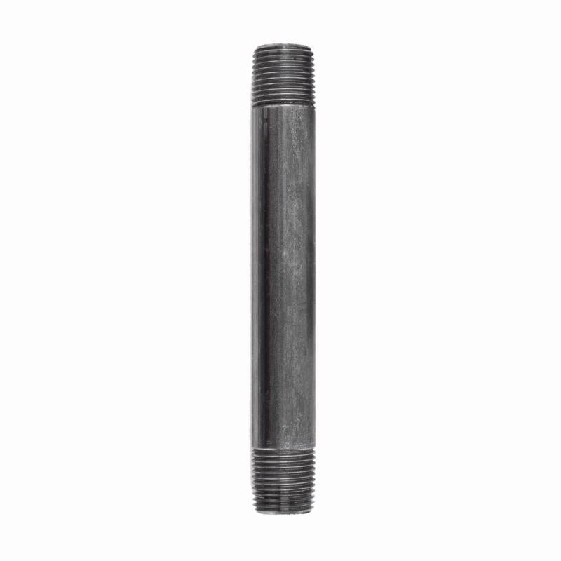 NIPPLE BLACK 3/8"X6" - Pack of 5