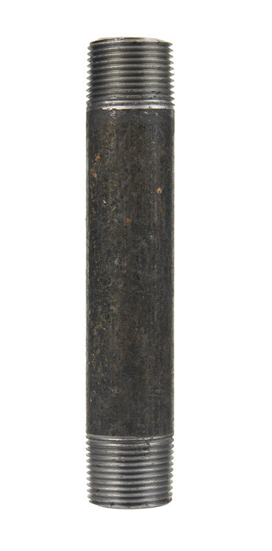 Emery Jensen steel nipples, 12-inch and 4-1/2 inch length, used for plumbing, made of durable steel, for connecting pipes.