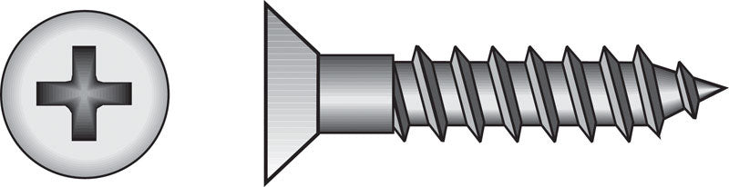 Emery Jensen PHILLIP FH WS Z 9x1.5 steel wood fastener showing a shiny metal finish and textured surface for wood installation.