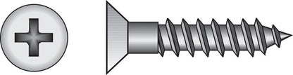 Emery Jensen PHILLIP FH WS Z 9x1.5 steel wood fastener showing a shiny metal finish and textured surface for wood installation.