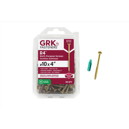 SCREWS STL #10X4"L 50PK