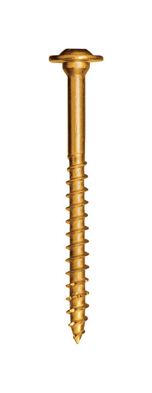 Emery Jensen steel wood screw, 1/4 inch by 1-1/2 inch, showing a close-up of the threaded steel screw for woodworking.
