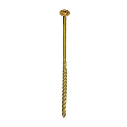 Emery Jensen steel wood screws, 3/8 inch by 10 inch, 50-pack, for durable fastening in woodworking projects.