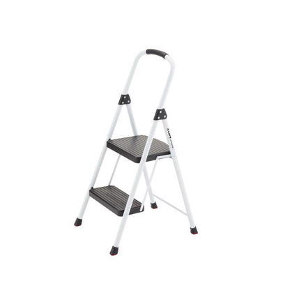 Emery Jensen FLDNG Step Stool STL 8' with non-slip steps and sturdy design, ideal for reaching high shelves.