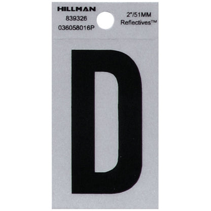2" Blk/slv D ADHV 1PC - Pack of 6