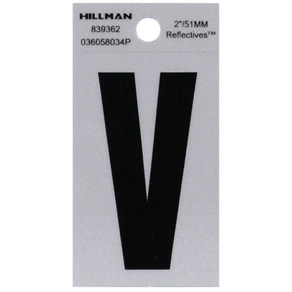 2" Blk/slv V ADHV 1PC - Pack of 6