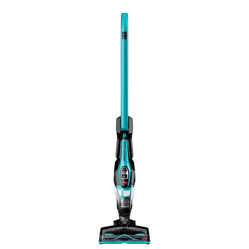 Emery Jensen stick vacuum cleaner with handheld attachment, lightweight design, and ergonomic handle for easy cleaning.