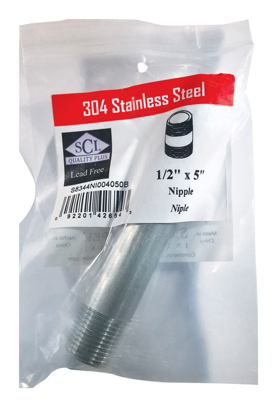 NIPPLE 1/2" x 5"