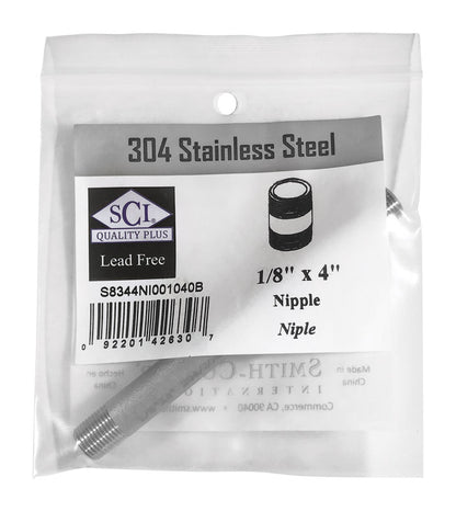 NIPPLE 1/8" x 4"
