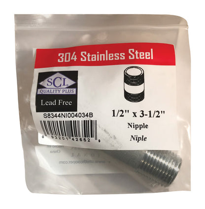 NIPPLE SS 1/2" x 3.5