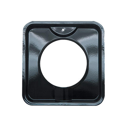 Emery Jensen black drip pan "i" for stove reflector extension, square shape, 7.75 inches, used as a stove drip pan or extender.