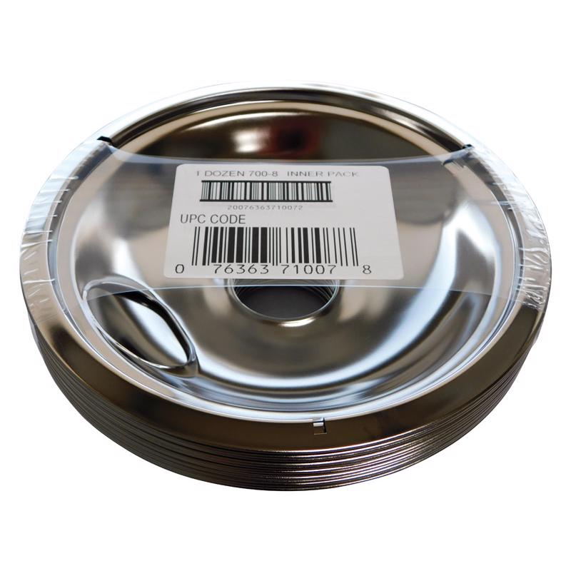 Emery Jensen 8-inch stove reflector bowl extender in a 12-pack, designed for enhancing stove safety and functionality.