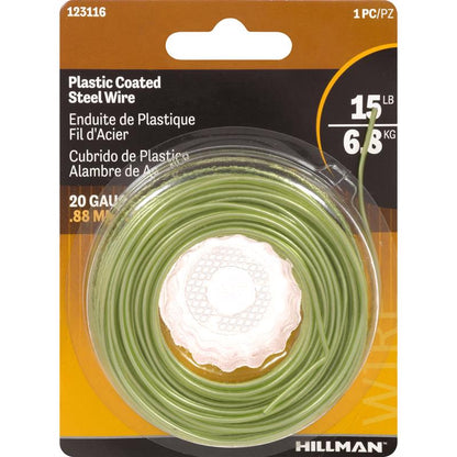 Emery Jensen HBY wire PC 18GA stovepipe weaving mechanical wire, 75 feet per pack, six packs for HVAC or crafting projects.