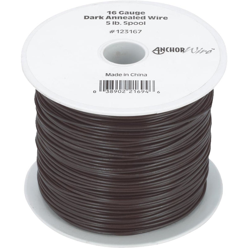 Emery Jensen 16GA mechanics wire for stovepipe weaving and mechanical applications, shown in a close-up image.
