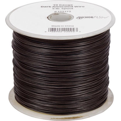Emery Jensen mechanics wire 20GA 1540 for stovepipe weaving, shown coiled and ready for HVAC or craft use.