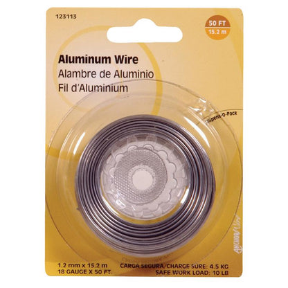 WIRE ALUMINUM 18GA 50FT - Pack of 10