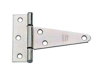 Emery Jensen extra heavy zinc T-hng strap and tee with black finish, durable construction for secure fitting.