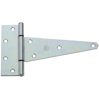 Extra heavy zinc T-hng strap and tee by Emery Jensen, showing durable metal construction with zinc finish for secure connections.