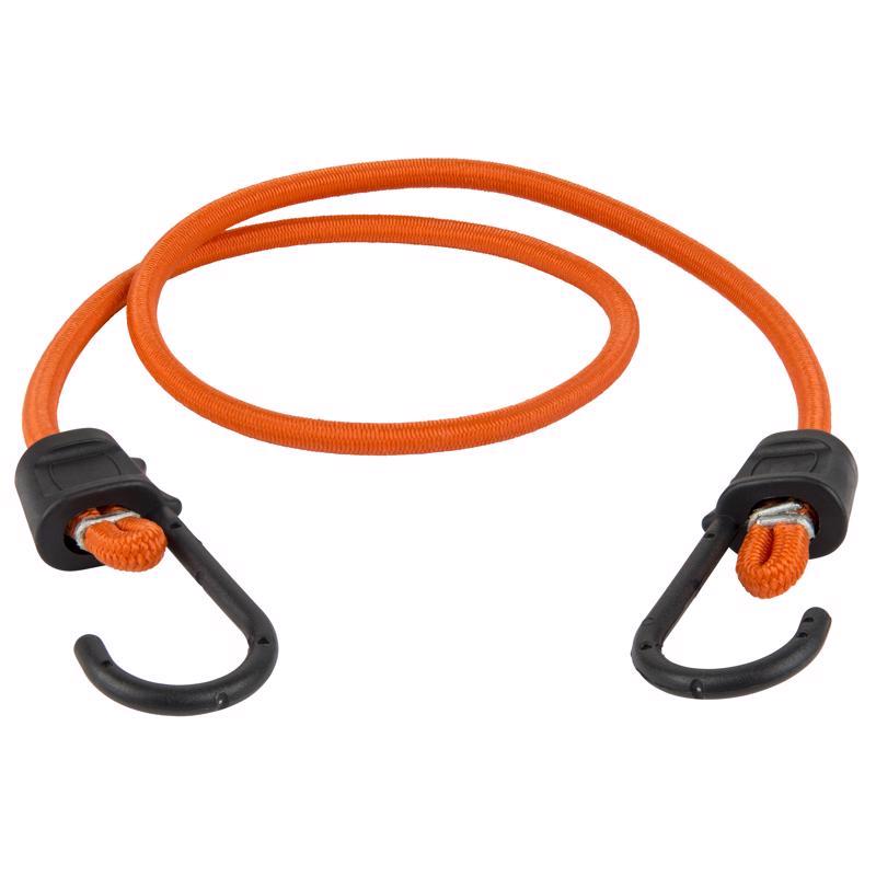 Set of four Emery Jensen 36-inch bungee cords with hooks, ideal for securing items and outdoor use.