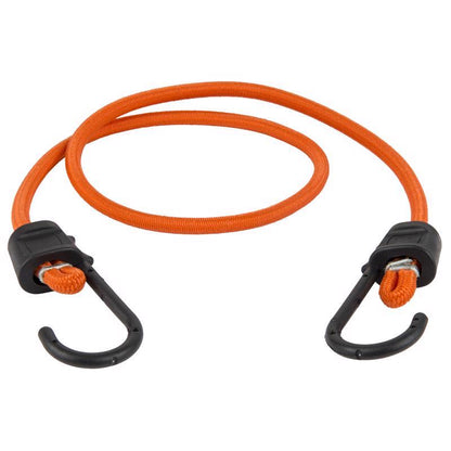 Set of four Emery Jensen 36-inch bungee cords with hooks, ideal for securing items and outdoor use.