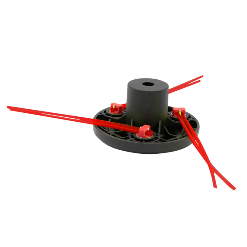 Emery Jensen gas trimmer head for string trimmers, durable lawn equipment accessory, suitable for yard trimming tools.