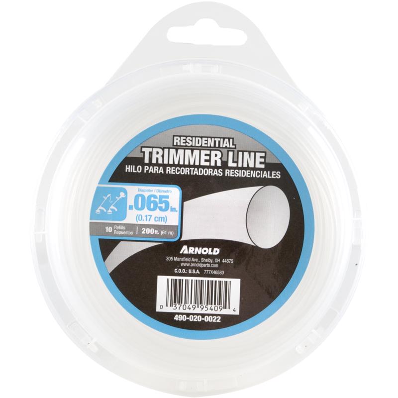 Emery Jensen TRMMR LINE 200-foot string trimmer line, 0.065-inch diameter, suitable for outdoor landscaping and lawn trimming.