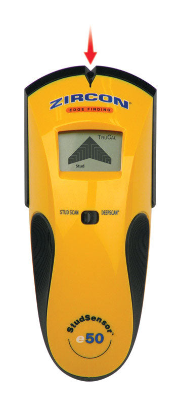 Emery Jensen Zircon Studs Sensor E50, a compact stud sensor device used for detecting studs behind walls.