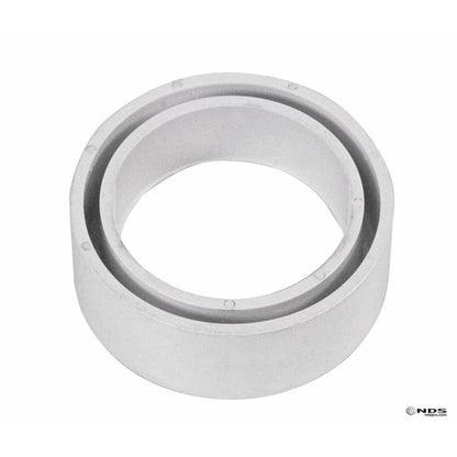 Emery Jensen PVC3S/D2" Schedule 40 styrene/PVC SWR drain fitting for plumbing, shown in a close-up image.
