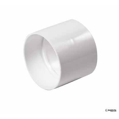 Couple PVC S&D 4-inch styrene/PVC sewer and drain fitting from Emery Jensen showing pipe connections and fittings.