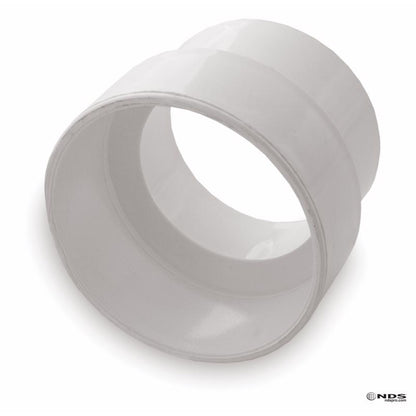 Emery Jensen 4x3 inch PVC coupler for SWR drain piping, made of styrene/PVC material for plumbing connections