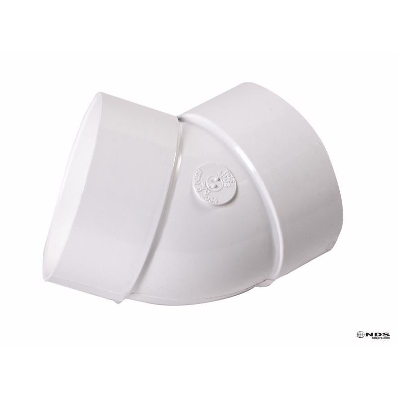 ELBOW 45 PVC S&d 4" HXH